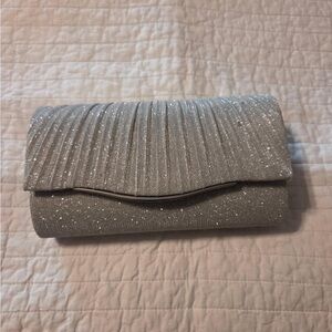 Elegant Silver Clutch Bag
